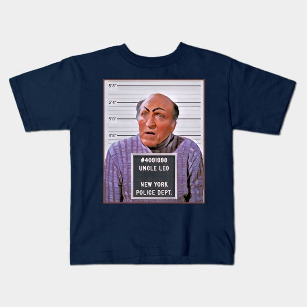 Uncle Leo Mugshot Kids T-Shirt by ModernPop